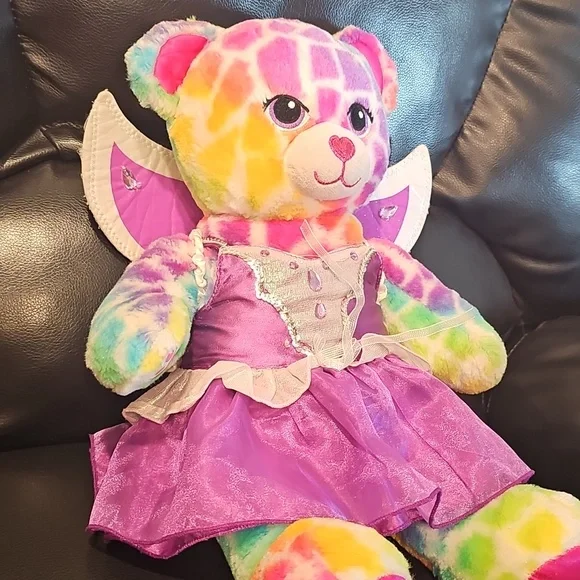 N Purple & White Fairy Costume For A Build A Bear Teddy Bear. Bear Not Included! - Picture 6 of 8